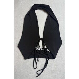 Women’s XS/S Adika Halter Neck Top Front Tie NWT (Black)